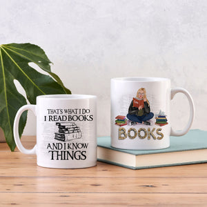 That's What I Do I Read Books Personalized Book Mug Gift For Book Lovers - Coffee Mug - GoDuckee