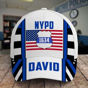 Police Personalized Classic Cap with Custom Name and Department, Gift for Police - Classic Cap - GoDuckee