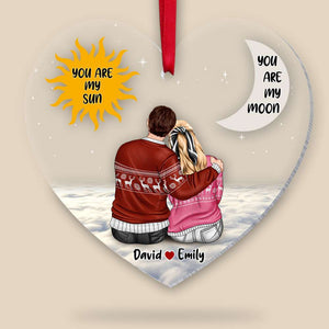 You Are My Sun You Are My Moon Personalized Couple Ornament - Christmas Tree Decor - Ornament - GoDuckee