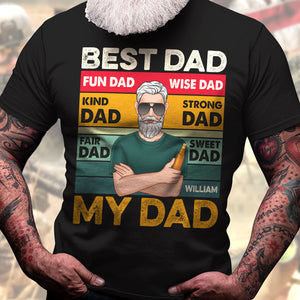 Best Dad Fun Dad Wise Dad Kind Dad Personalized Shirt Gift For Dad - Shirts - GoDuckee