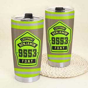 Firefighter Tumbler, Firefighter Personalized Tumbler Gift - Tumbler Cup - GoDuckee