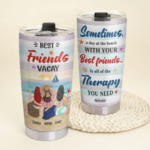 Best Friends Vacay Personalized Tumbler Cup Gift For Friends, Summer Gift - Tumbler Cup - GoDuckee