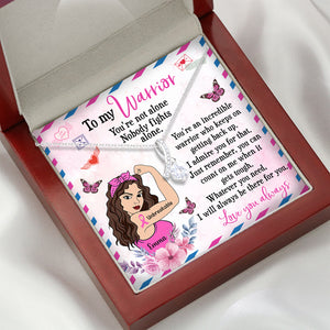 Breast Cancer Always Be There For You - Personalized Alluring Beauty Necklace - Gift for Her - Strong Girl - Jewelry - GoDuckee