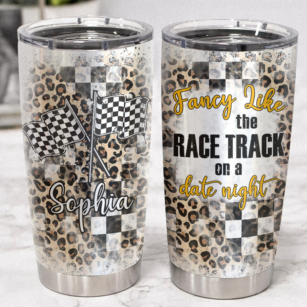 Racing Checkered Flag Tumbler