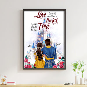 Personalized Couple Poster - Doesn't Need To Be Perfect It Just Needs To Be True - Poster & Canvas - GoDuckee