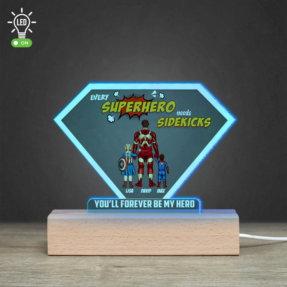 Father's Day 04BHTI220223TM Personalized Led Light - Led Night Light - GoDuckee