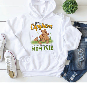 Best Capybara Mom Ever, Personalized Shirt, Gift For Mom, Capybara Mom And Kids Shirt - Shirts - GoDuckee