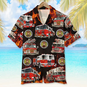 Some Of Us Grew Up Playing With Fire Trucks Custom Firefighter Hawaiian Shirt Gift For Him - Hawaiian Shirts - GoDuckee