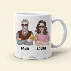 Dad You're The Man The Old Man But Still The Man, Personalized White Mug, Funny Father's Day Gifts - Coffee Mug - GoDuckee