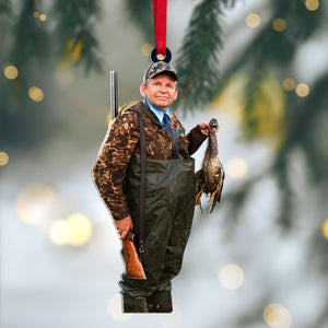 Custom Hunting Duck Photo Ornament, Christmas Tree Decor - Ornament - GoDuckee