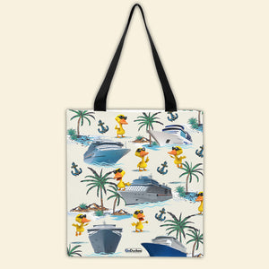 Cruising Duck Wearing Sun Glasses Tote Bag - Gift for Cruising Lovers - Tote Bag - GoDuckee