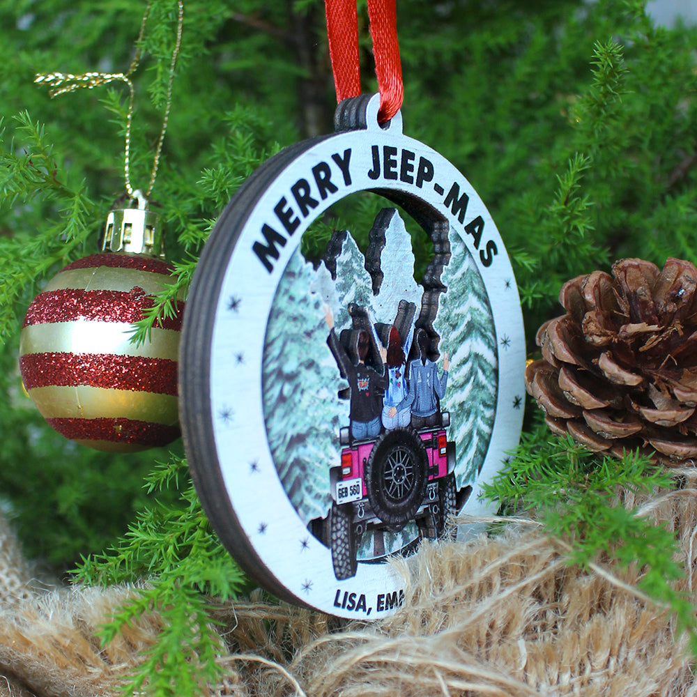 Personalized Christmas Car Wood Sign, Gift For Car Lovers - Wood Sign - GoDuckee