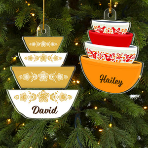 Personalized Pyrex Ornament, Christmas Tree Decor - Ornament - GoDuckee