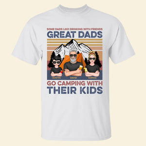 Camping Dad Great Dads Go Camping, Personalized Shirt - Shirts - GoDuckee