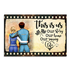 Personalized Racing Couple Poster - This Is Us, Our Story, Our Home, Our Racing - Film Frame - Poster & Canvas - GoDuckee