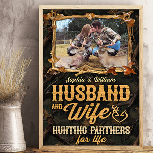 Husband And Wife, Personalized Poster, Gifts For Hunting Couple - Poster & Canvas - GoDuckee