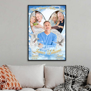 Custom Memories Of Dad and Mom Photo Poster - Gained Another Angel - Poster & Canvas - GoDuckee