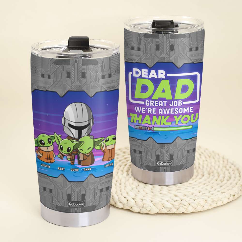 Look At You Landing My Mom Tumbler Personalized Funny Fathers Day Gifts For  Step Dad Bonus Dad - Laughinks