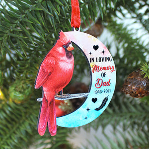 Listen To The Wind And Think Of Me In Your Heart, Personalized Memorial Wood Ornament - Ornament - GoDuckee