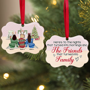 Friends That Turned Into Family - Personalized Ornament - Ornament - GoDuckee