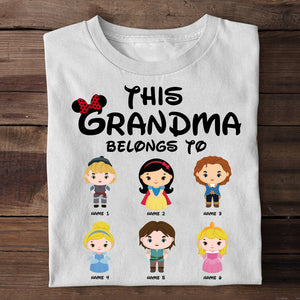 Personalized Grandma Shirts, Belongs to Custom Prince Princess - Shirts - GoDuckee