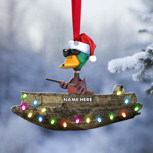 Waterflow Duck Hunting - Personalized Hunting Christmas Ornament - Christmas Gift For Hunter - Ornament - GoDuckee