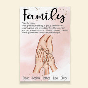 Family Hand In Hand, Family Canvas Poster - Poster & Canvas - GoDuckee