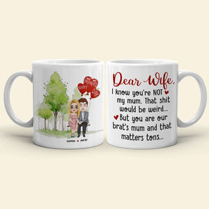 Happy Mother's Day, Personalized Couple Coffee Mug Wine Tumbler Accent Mug - Coffee Mug - GoDuckee