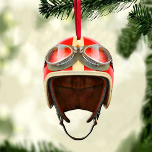 Drag Racing Helmet - Personalized Christmas Ornament - Ornament - GoDuckee