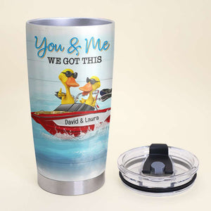 Personalized Wakeboarding Couple Tumbler - I Want To Hold Your Hand At 80 - Tumbler Cup - GoDuckee