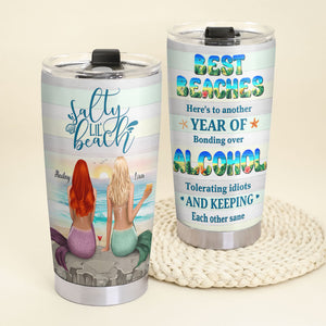 Salty Lil' Beach Personalized Tumbler Cup Gift For Friends - Tumbler Cup - GoDuckee