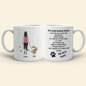 I Love The Way You Pet Me, Dad Mom Pet Lover Personalized Coffee Mug White Mug, Gift For Dad Mom - Coffee Mug - GoDuckee