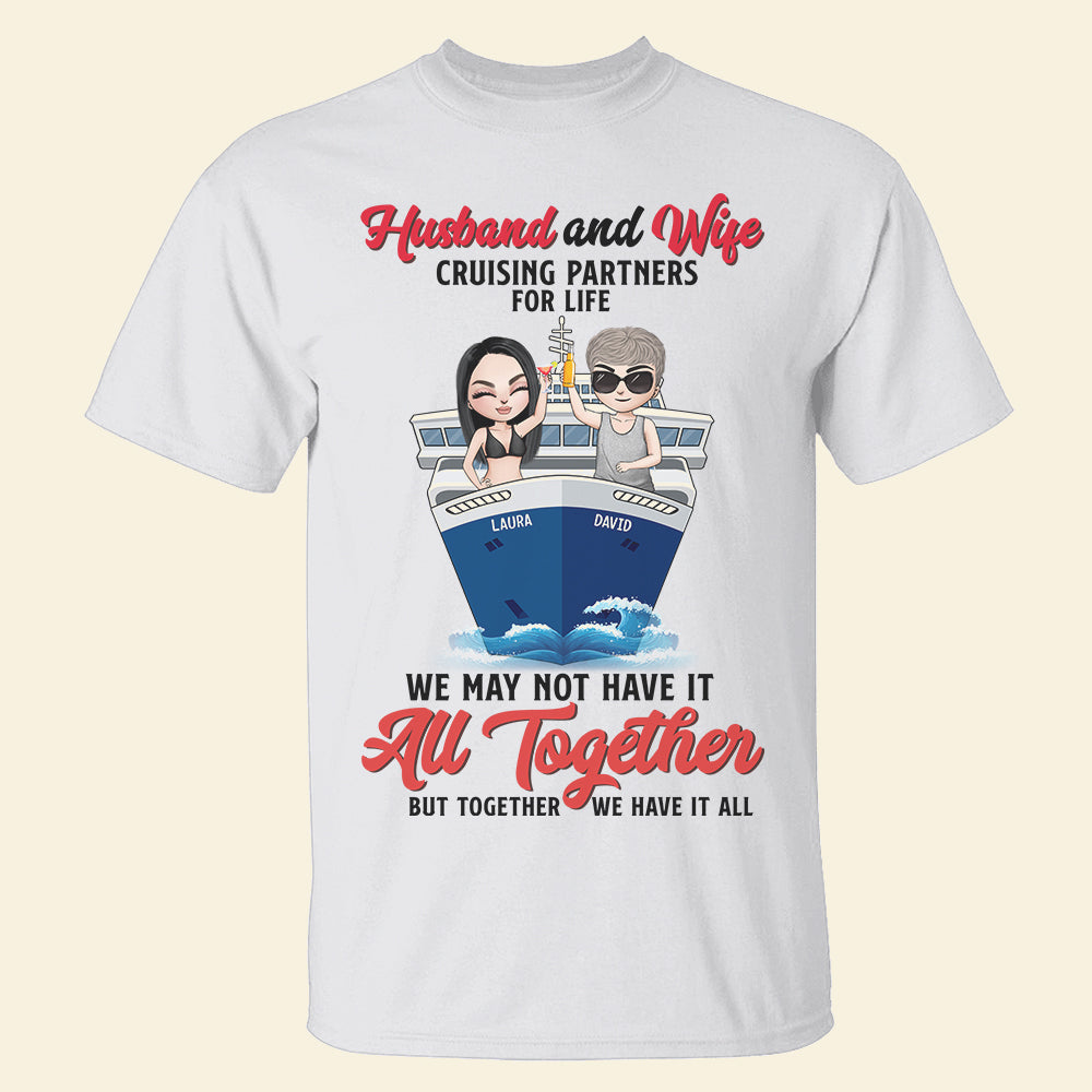 Cruising Partners for Life - Personalized Shirt - Gift for Him/Her - Couple Happy Moment On A Cruise - Shirts - GoDuckee