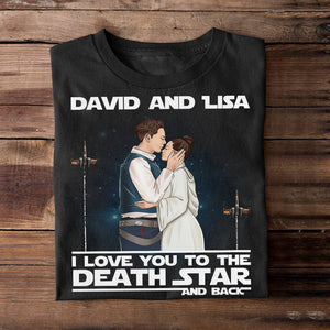 Couple I Love You To The Death And Back Personalized Shirts - Shirts - GoDuckee