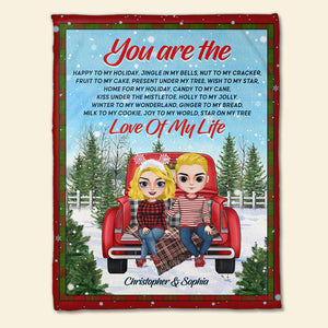 You Are The Love Of My Life Personalize Blanket, Gift For Couple - Blanket - GoDuckee