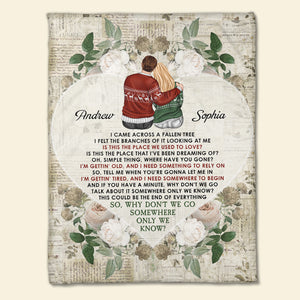 Couple Somewhere Only We Know, Personalized Blanket, Gift For Couples - Blanket - GoDuckee