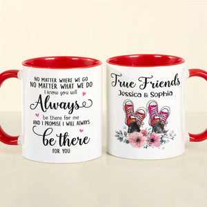 True Friends Personalized Mug, Gift For Friends - Coffee Mug - GoDuckee