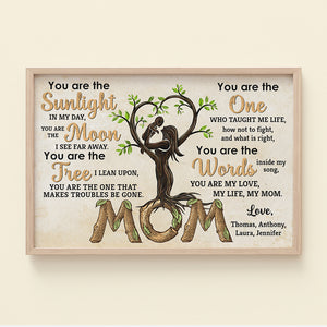 You Are The Sunlight In My Day, Mom And Children Canvas Poster - Poster & Canvas - GoDuckee
