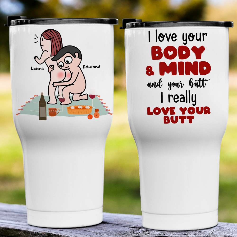I Really Love Your Butt Personalized Mug, Funny Gift For Couple - Coffee Mug - GoDuckee