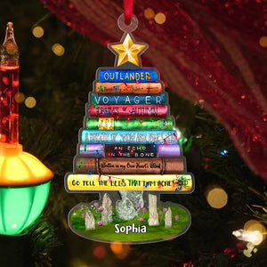 Personalized Book Titles Ornament, Christmas Tree Decor - Ornament - GoDuckee