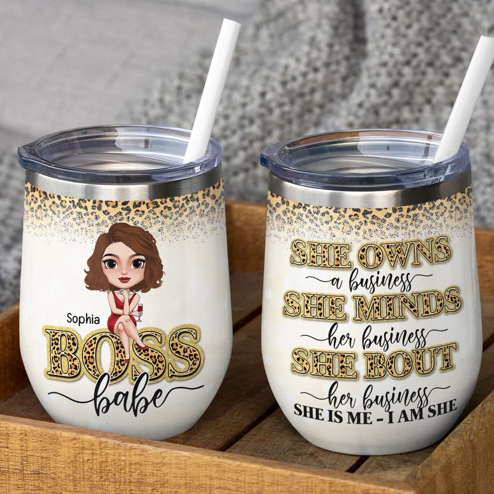 Boss Lady Tumbler Cup, Boss Lady Gift, Boss Babe Female Boss