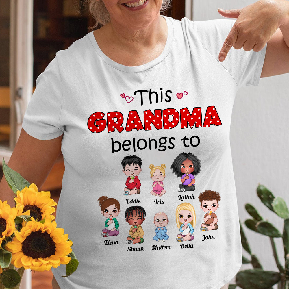 Family Grandma And Grandkids T-shirt Hoodie Sweatshirt - Shirts - GoDuckee