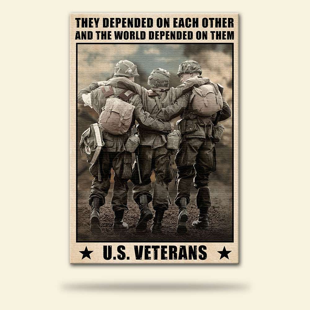 Vintage Veteran Brother & Sister Poster - The World Depended On Them - Poster & Canvas - GoDuckee