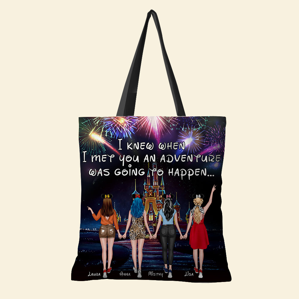 An Adventure Was Going To Happen, Personalized Tote Bag, Gifts for Besties, Wonderland Adventure Fireworks - Tote Bag - GoDuckee