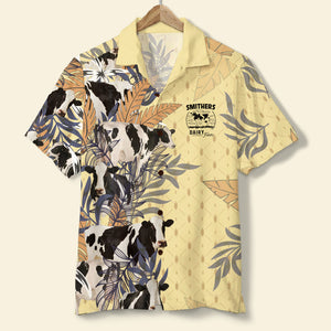 Dairy Farm Personalized Hawaiian Shirt, Gift For Farmer This Summer - Hawaiian Shirts - GoDuckee