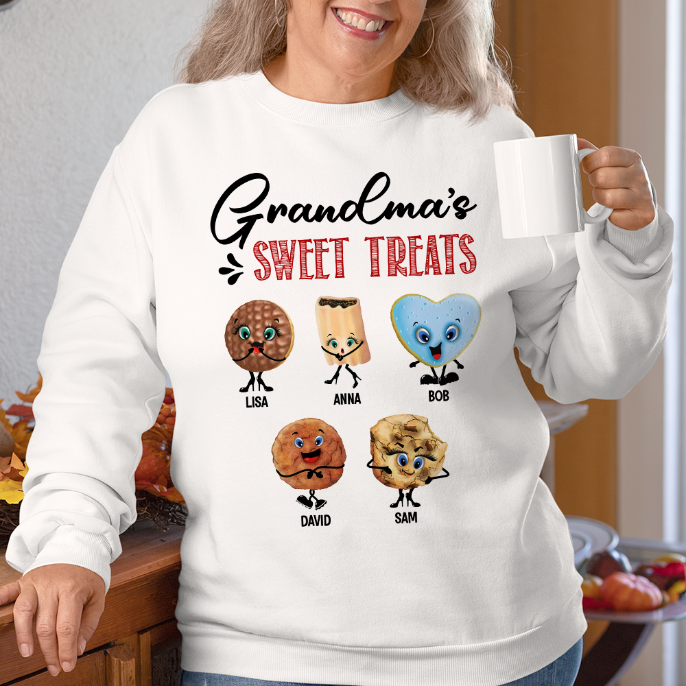 Grandma's Sweet Treats, Personalized Grandma Shirt - Shirts - GoDuckee