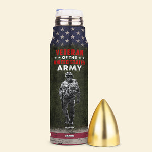 Sorry If My Patriotism Offends You, Personalized Bullet Tumbler, Military Gifts, Custom Military Unit - Water Bottles - GoDuckee