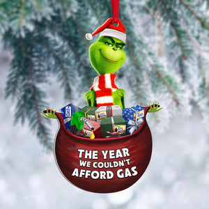 The Year We Couldn't Afford Gas Personalized Gas Inflation Ornament, Christmas Tree Decor - Ornament - GoDuckee