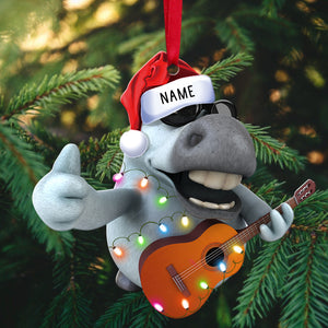 Guitar Playing Animals - Personalized Christmas Ornament - Ornament - GoDuckee