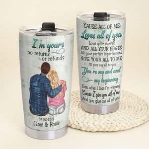 Cause All Of Me Loves All Of You Couple Personalized Tumbler Cup Gift For Couple - Tumbler Cup - GoDuckee